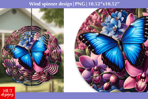 Download Spring Orchids Round Design &amp; Butterfly - Round design Collection