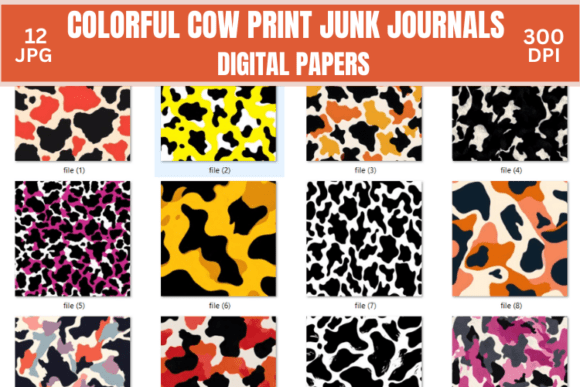 Download Cow Print Seamless Patterns Bundle - Patterns Collection