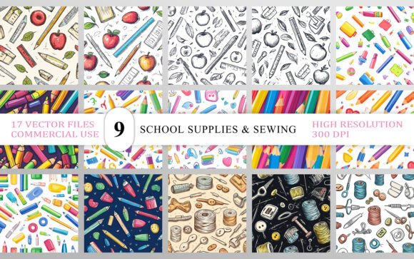 Download School Supplies &amp; Sewing Craft Patterns - Patterns Collection