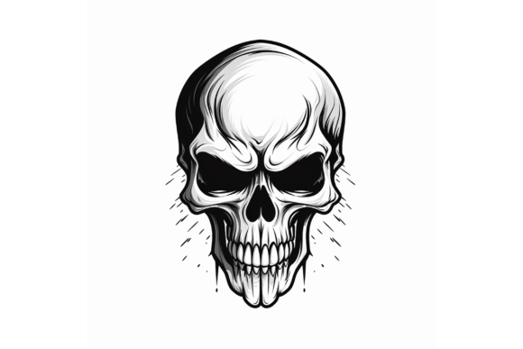 Download Black Skull Logo Hand Drawn Mandala - Hand drawn mandala Collection