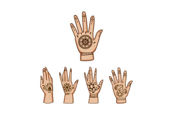 Download Hands with Intricate Mehndi Patterns Cel - Patterns Collection