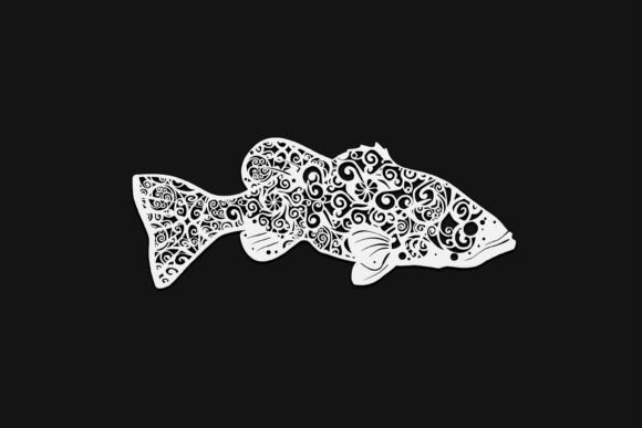 Download Largemouth Bass Mandala | Drawing #153 - Drawing Collection