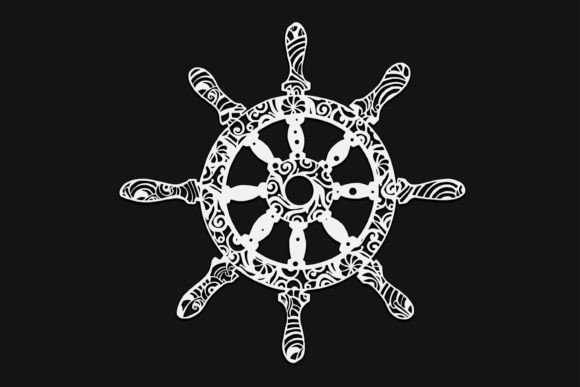 Download Ship Wheel Mandala | Drawing #135 - Drawing Collection